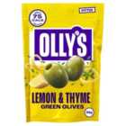 Olly's Olives Lemon & Thyme Green Halkidiki Olives - The Hippie 50g
