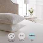 Dorma Pack of 2 Satin Touch Back Sleeper Pillows