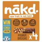 nakd. Peanut Delight Fruit & Nut Bars Multipack 4 x 35g