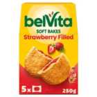 BelVita Breakfast Biscuits Soft Bakes Strawberry Filled 5 Pack 5 x 50g