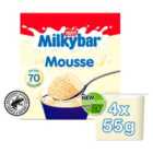 Milkybar White Chocolate Mousse 4 x 55g