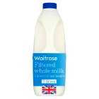 Waitrose Filtered Whole Milk 4 Pints, 2litre