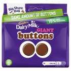 Cadbury Dairy Milk Giant Buttons Sharing Chocolate Bag, 184.8g