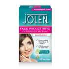 Jolen Facial Wax Strips Sensitive Skin 16 per pack