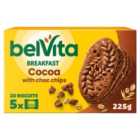 BelVita Breakfast Biscuits Cocoa with Chocolate Chips 5 Pack 5 x 45g