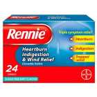 Rennie Heartburn, Indigestion & Wind Relief Tablets 24 per pack