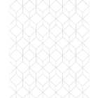 Superfresco Easy Myrtle Geo White/Silver Decorative Wallpaper - 10m
