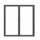 JCI Aluminium Bi-Fold Door Set Grey Right Opening