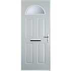 Euramax 4 Panel 1 Arch White Left Hand Composite Door