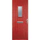 Euramax 1 Square Red Left Hand Composite Door