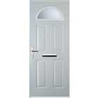 Euramax 4 Panel 1 Arch White Right Hand Composite Door