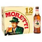 Birra Moretti Premium Lager Beer Bottle, 12x330ml