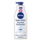 NIVEA Body Lotion, Fast Absorbing Express Hydration 400ml