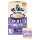 Quaker Oat So Simple Gluten Free Original Porridge Sachets Cereal 10 per pack