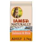 Iams Naturally Adult Cat with North Atlantic Salmon & Rice 2.7kg