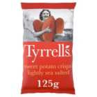 Tyrrells Lightly Sea Salted Sweet Potato Sharing Crisps 125g