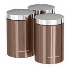 Morphy Richards Accents Set of 3 Storage Canisters - Copper