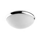Sensio Glass & Chrome Cora Dome LED Ceiling Light - 12W