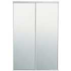 Spacepro Sliding Wardrobe Door White Framed Mirror Twinpack - 2260mm x 610mm
