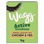 Wagg Active Goodness Complete Rich in Chicken & Veg Dry Adult Dog Food 1kg