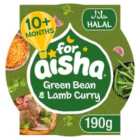 For Aisha Green Bean & Lamb Curry with Lentils Pot, 10 mths+ 190g