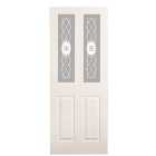 Wickes Chester White Glazed Grained Moulded 4 Panel Internal Door