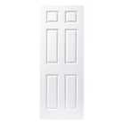 Wickes Lincoln White Grained Moulded Fully Finished 6 Panel Internal Door