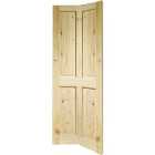 Wickes Chester Knotty Pine 4 Panel Internal Bi-Fold Door