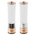 Tower Linear Electric Salt & Pepper Mill - White