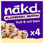 nakd. Blueberry Muffin Fruit & Nut Bars Multipack, 4x35g