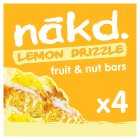 Nakd Lemon Drizzle Wholefood Bars, 4x35g