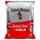 Captain Morgan Spiced Rum & Cola Ready to Drink 4 x 250ml