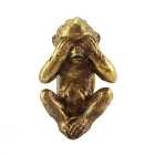See No Evil Resin Monkey Ornament