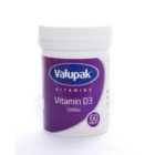 Valupak Vitamins Vitamin D3 Tablets 1000iu 60 per pack