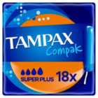 Tampax Compak Super Plus Tampons with Applicator 18 pack 18 per pack
