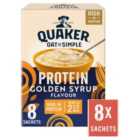 Quaker Oat So Simple Protein Golden Syrup Porridge Sachets Cereal 8 per pack
