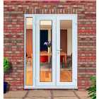 uPVC French Doors Outwards Opening with 300mm Side Panel