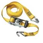Master Lock Yellow Ratchet Tie Down Strap with J-Hooks - 4.5m x 35mm