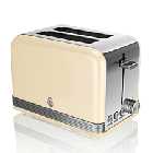 Swan ST19010CN 2-Slice Retro Toaster - Cream