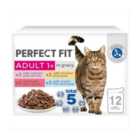 Perfect Fit Advanced Nutrition Adult Cat Food Pouches Mixed in Gravy 12 x 85g