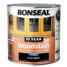 Ronseal 10 Year Woodstain - Black Ebony 2.5L