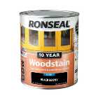 Ronseal 10 Year Woodstain - Black Ebony - 750ml