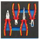 Draper IT-EVA4 4 Piece VDE Approved Fully Insulated Plier Set