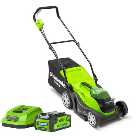 Greenworks G40LM35K2 35cm Lawnmower with 40V/2Ah Battery and Charger