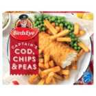 Birds Eye Battered Cod Chips & Peas Ready Meal 395g