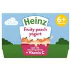 Heinz By Nature Fruity Medley Custard Baby Food Dessert Pots 6+ Months 4 x 100g