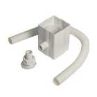 Floplast 68mm Round or 65mm Square Downpipe Water Butt Rain Diverter - White