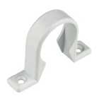 FloPlast WP34W Push-fit Waste Pipe Clips - White 32mm Pack of 3