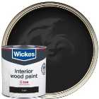 Wickes One Coat Gloss Wood & Metal Paint - Black - 750ml