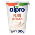 Alpro Plain No Sugars Dairy Free Soya Yoghurt Alternative, 500g